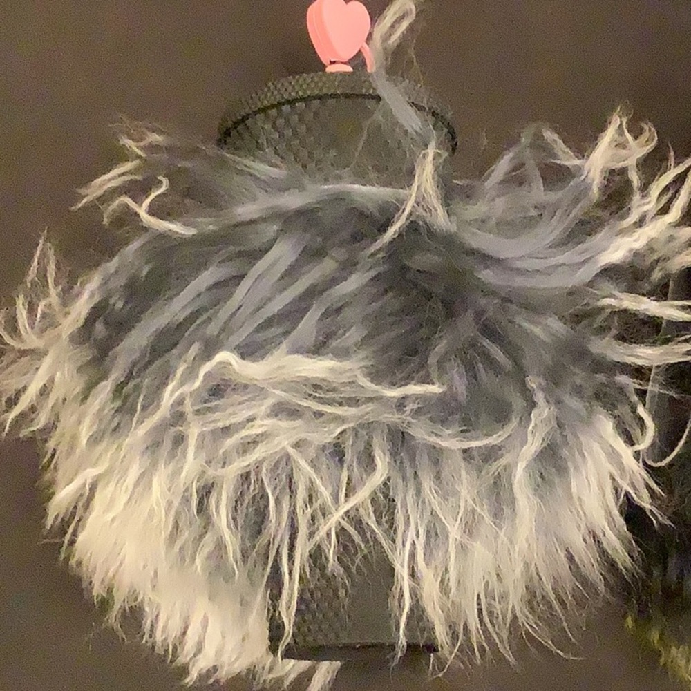 Mongolian Fur Tumbler or Wrist Cuff